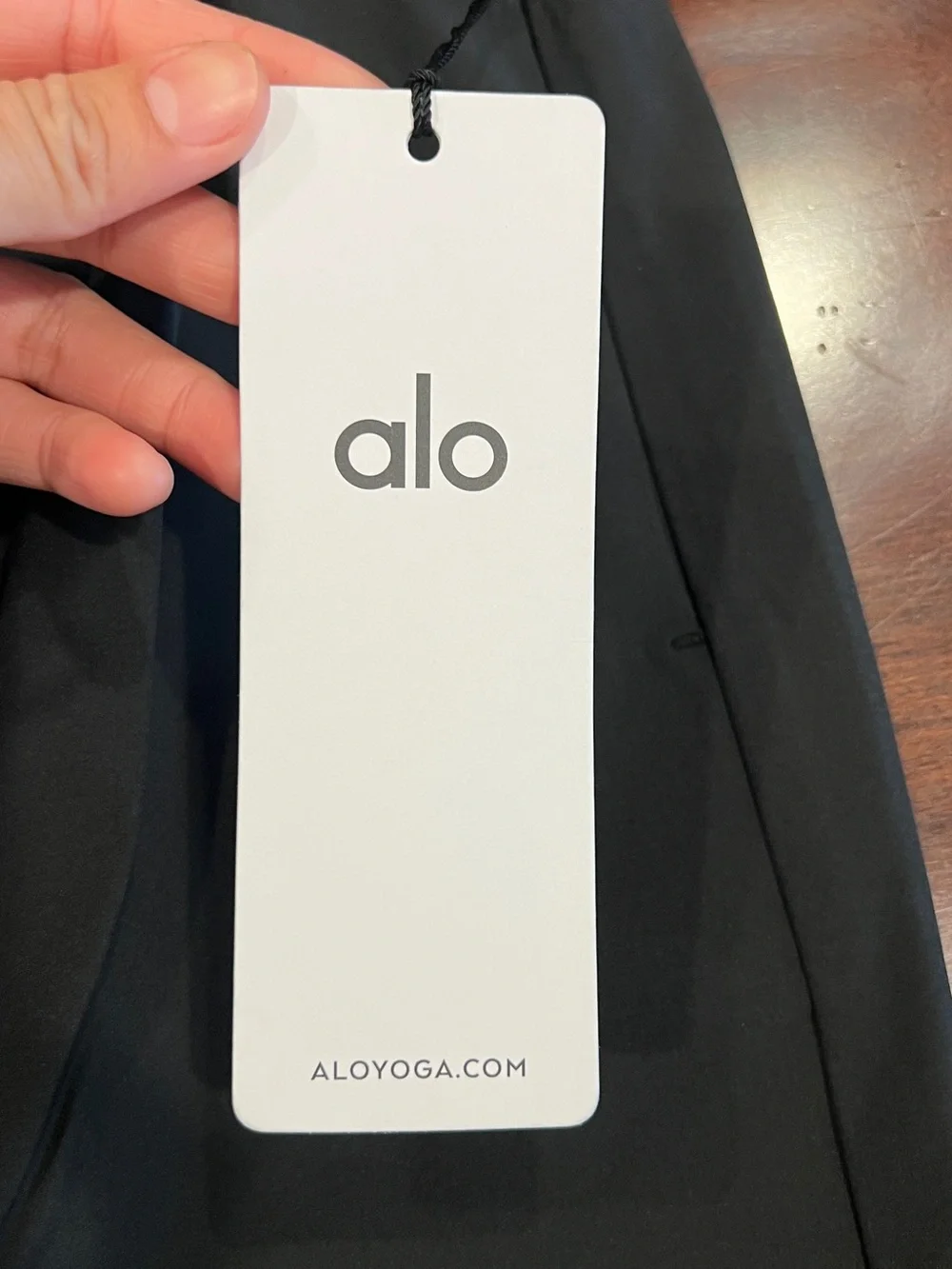ALO Yoga Women’s Black Performance Trousers with Branded Waistband NWT